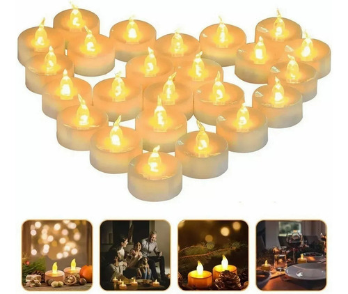 24 Velas Flotantes Impermeables Para Decoración De Fiesta De