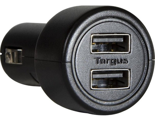 Cargador de coche negro Targus Apd05 con 2 USB