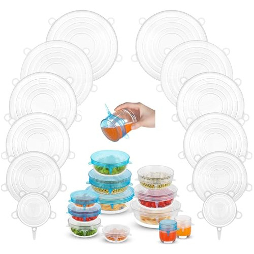 Lids Pequeños De Estrés De Silicona, 12pcs 2.6 /6.5cm 17c3r