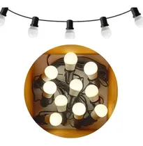 Comprar Guirnalda De Luces 15 Metros 34 Portalámparas Vintage Kermes