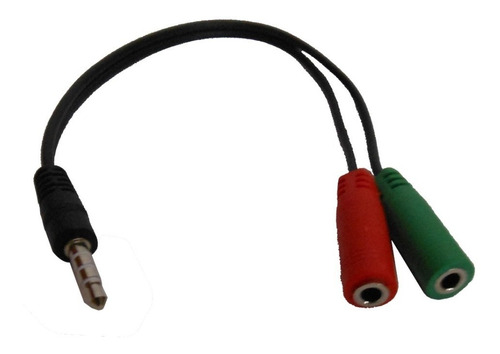 Adaptador Splitter Fone Microfone P2 3,5mm Headphone Headset