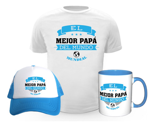 Regalo Para Papá Kit Playera Gorra Y Taza Dia Del Padre