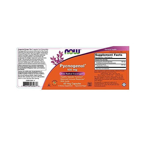 Empresa Pycnogenol 100 Mg, 60 Cápsulas Veg