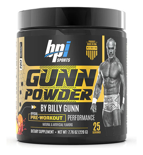 Bpi Sports Pre Workout By Billy Gunn Powder 25 Srv