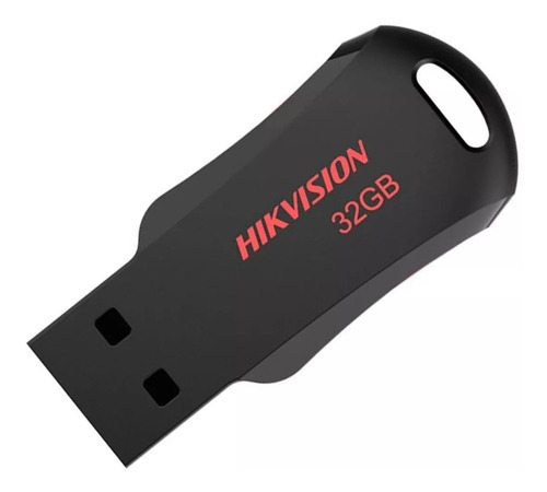 Pendrive Llavero Usb 2.0 32gb Hikvision M210p Negro