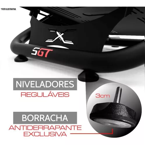 Kit Volante Simulador Logitech G29 + Suporte SGT Extreme SGT Extreme  Simracing - Extreme SimRacing