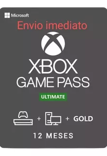 Xbox Game Pass Ultimate 12 Meses ( Código 25 Dígitos )