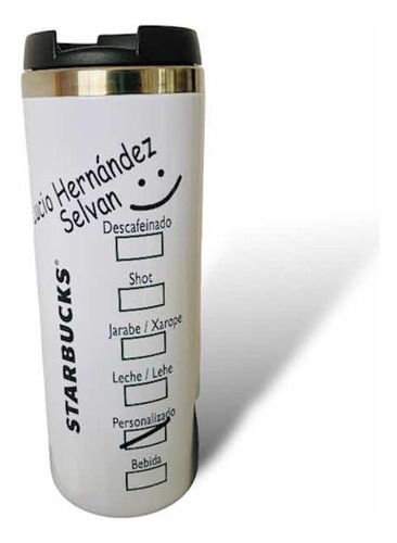 Termo Star Wars Tipo Starbucks Color Blanco