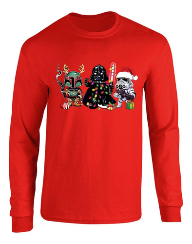 Camibuso Star Wars Navidad Comics Camiseta Navideña