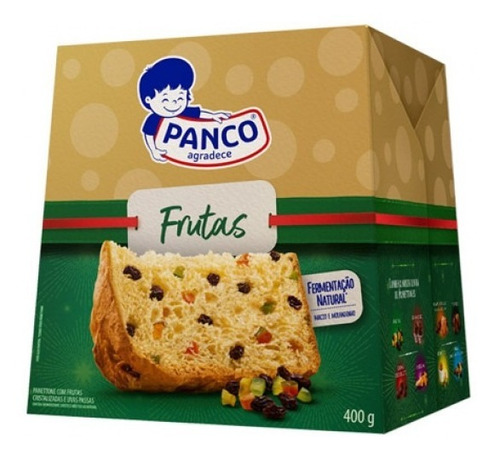 Panettone Frutas Com Fermentação Natural Panco 400grs