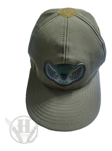 Gorra Operador Tactico Tacticap Softshell Verde Logo Pvc