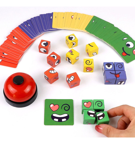 ~ Juego De Mesa Expression Puzzle Building Blocks