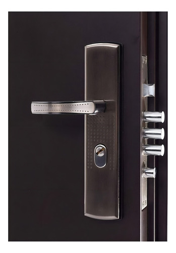 XE Seguridad puerta de seguridad XE Quatro Con Fijo S5 130-213 apertura izquierda 100% acero color chocolate