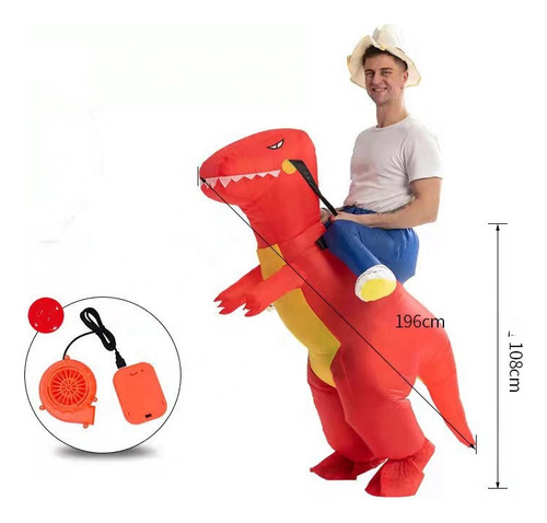 Disfraz Inflable De Dinosaurio Estegosaurio Para