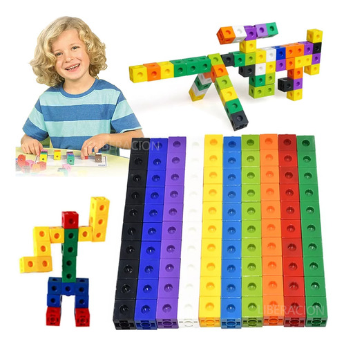 Niños Numberblocks Montessori Cubos Didactico Juguete 100pcs