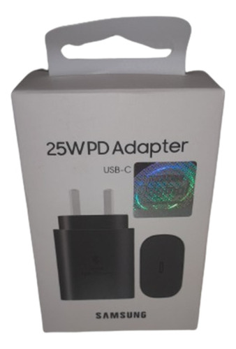 Cargador Samsung 25w Usb-c Adaptador Argentino - Negro