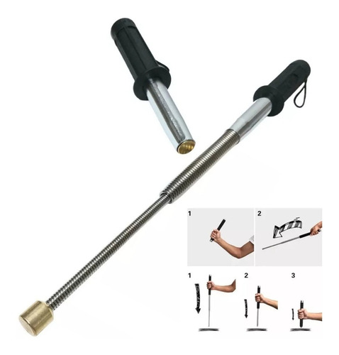 Baston Flexible Extensible Tonfa Cachiporra Defensa Personal