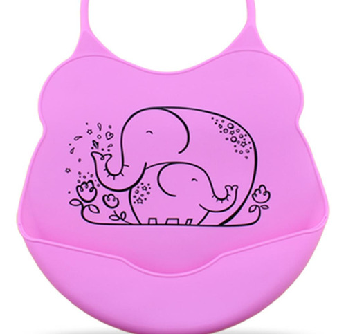 Baberos Silicona Impermeable Suave Para Bebé De Funciones