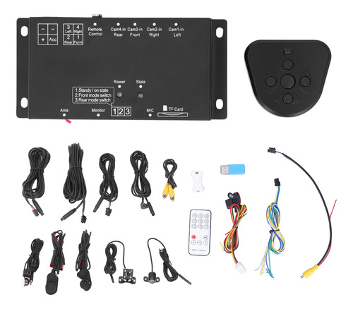 Grabador De Coche Driving Dvr, 6 Canales, Control Remoto Pan