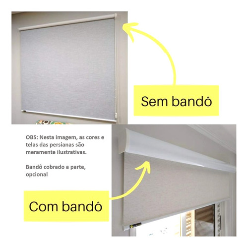 Persiana Rolo Blackout 1,30 Largura X 2,10 Altura Com Bando