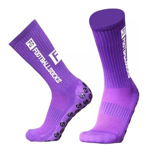 Calcetas Antideslizante Football Socks Moradas (39-44)