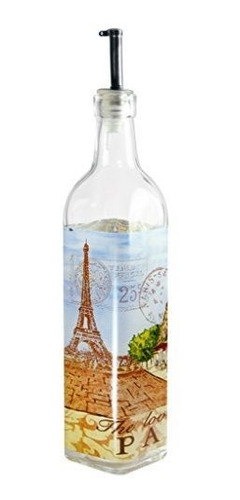 Mundo Cafe Paris Vidrio Aceite Vinagre Vinagreras 16 Oz...