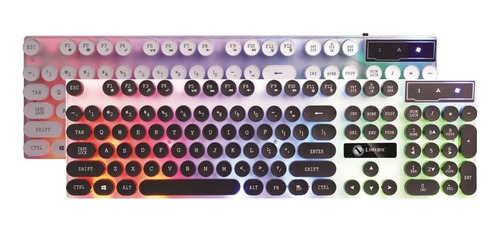 Teclado Gamer Limeide Tx30 Teclas Circulares Usb Led Ingles