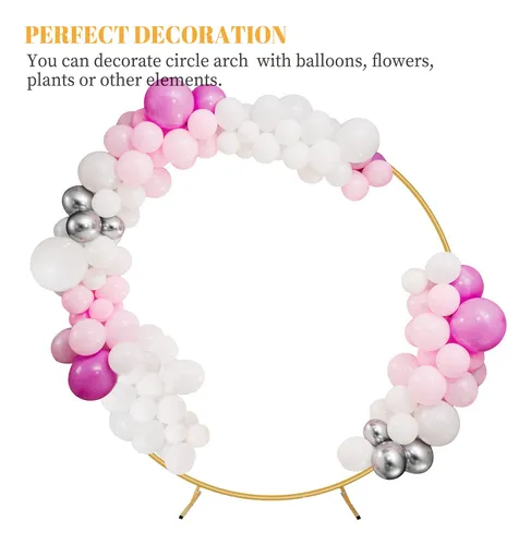 Fogein 6.6ft Round Backdrop Stand, Stable Circle Balloon Ar.