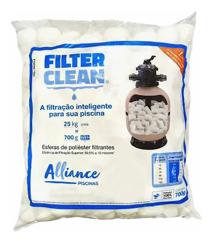 Filter Clean Meio Filtrante P/ Filtro Piscina = 25 Kg Areia