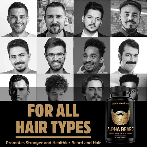 Alpha Beard Biotina Colágeno Hidrolizado Aumentar La Barba