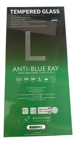 Vidrio Protector Pantalla Para iPhone Remax Anti - Blue Ray 