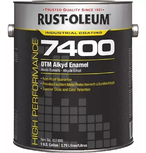 Rust Oleum Esmalte Antioxido 7400 Blanco Brillante X 1 Gal