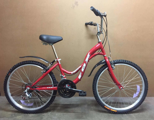 Bicicleta Dama Aro 24 18v Campera Canasta Componentes Taiwan