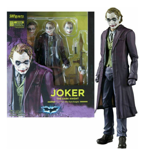 Shf The Dark Knight Joker Dc Hero Figura Modelo 15cm