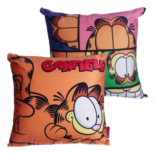 comprar Almofada Gato Garfield Aveludada 40x40cm Oficial Nickelodeon