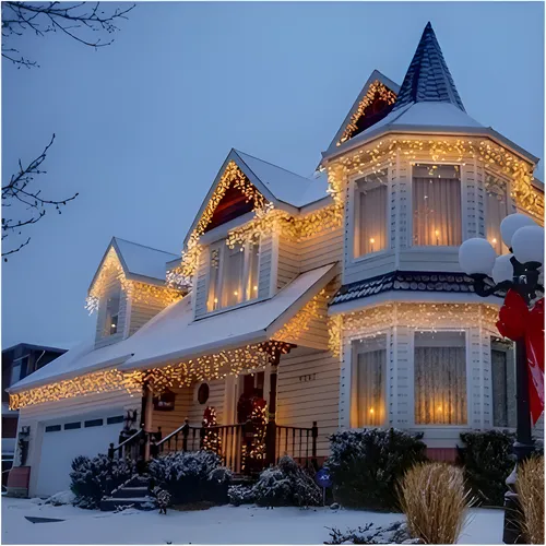 comprar Cascata 200 Led 8 Funções Pisca Natal Decoração 5 Metros