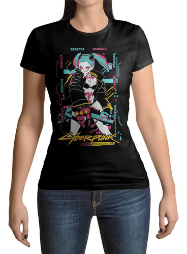 Playera Ciberpunk Rebecca Edge Runners #0022va