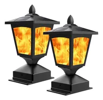 Comprar Luz De Llama Solar Para Poste, Luz Led Para Poste De Va...