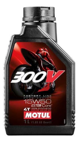 Aceite Motul Sintetico 300v 15w50 4t 1l P/alto Desempeño