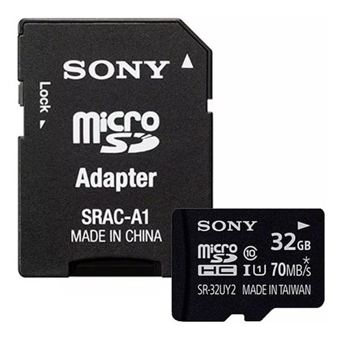 Sony Micro Sdhc 32gb Adap/sd C10 Case 70mb Sr32uy2a Ecoffice