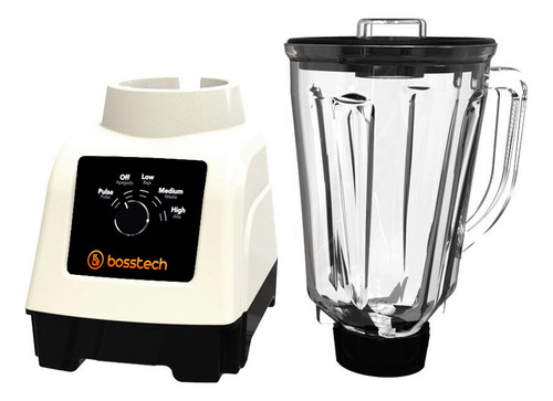 Licuadora 750w Vidrio 2l Perilla 3vel Bosstech B3 Beige