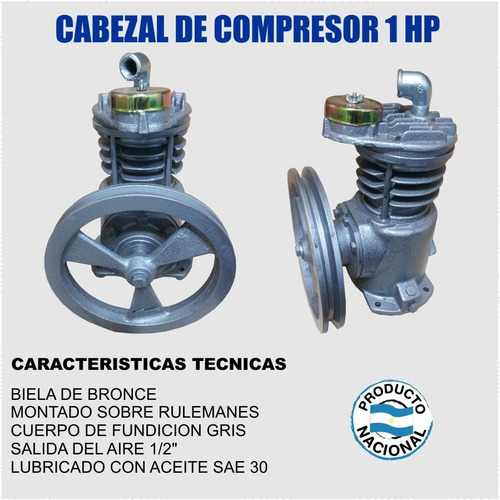 Cabezal Compresor 1 Hp
