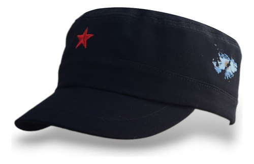 Gorra Che Militar Estrella Islas Malvinas Visera Corta 