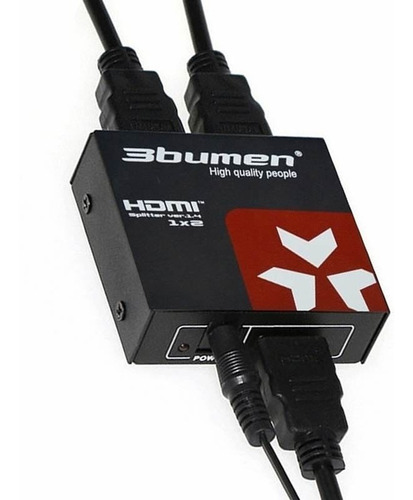 Imagen 1 de 1 de Muliplicador Splitter Hdmi 1 A 2 - 4k Alta Definición 3bumen