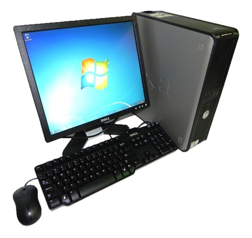 Imagem 1 de 7 de Cpu Dell Optiplex 780 Core 2 Duo 4gb 160gb Wifi + Monitor