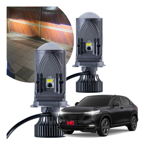 Farol Led Lampada H4 Mini Projetor Canhão Hr-v Hrv 2015 A 20