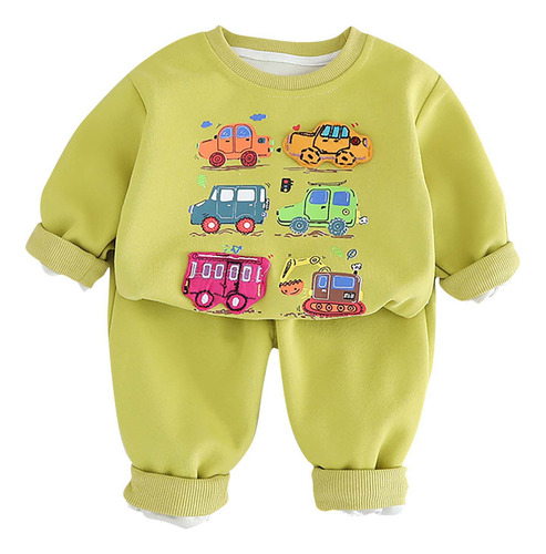 Sudadera LG 5003 Con Estampado De Coche Para Niños Pequeños
