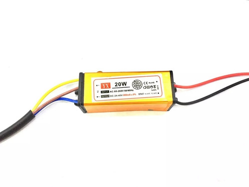 Imagem 2 de 3 de Driver Bivolt Reator P/ Chip 20w Reposição Refletor Led