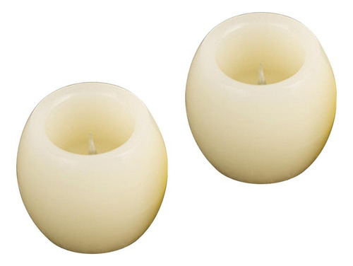 2pcs Parpadeo De Simulación Sin Llama Led Lámpara De Té