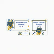 Comprar Etiquetas Escolares Imprimibles Y Editables Boca Juniors